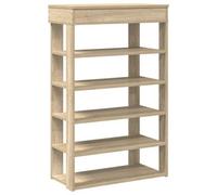 Berkfield Elegant Shoe Rack Sonoma Oak 60X30X98 Cm Engineered Wood
