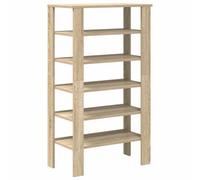 Berkfield Elegant Shoe Rack Sonoma Oak 61X32X105 Cm Engineered Wood