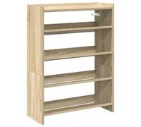 Berkfield Elegant Shoe Rack Sonoma Oak 80X25X61.5 Cm Engineered Wood