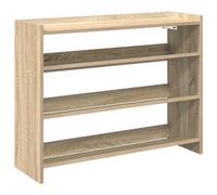 Berkfield Elegant Shoe Rack Sonoma Oak 80X25X61.5 Cm Engineered Wood