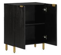 Berkfield Elegant Sideboard Black 60X33X75 Cm Engineered Wood