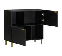 Berkfield Elegant Sideboard Black 80X33X75 Cm Engineered Wood