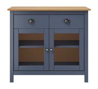 Berkfield Elegant Sideboard Hill Range Grey 90X40X80 Cm Solid Pine Wood