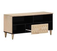 Berkfield Elegant Tv Cabinet 100X33X46 Cm Solid Wood Mango