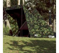 Berkfield Family Tent Tipi 6-Person Camouflage Waterproof