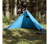 Berkfield Family Tent Tipi 7-Person Blue Waterproof
