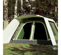 Berkfield Family Tent With Porch 9-Person Green Quick Release