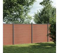 Berkfield Fence Panel Brown 353X186 Cm Wpc