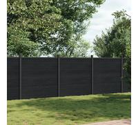 Berkfield Fence Panel Grey 526X186 Cm Wpc