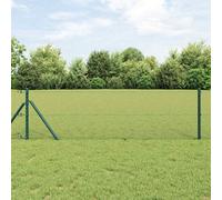 Berkfield Fence With Posts Green 0.8 X 100 M Pvc-Coated Steel