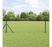 Berkfield Fence With Posts Green 0.8 X 100 M Pvc-Coated Steel