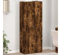 Berkfield File Cabinet Smoked Oak 60X32X153 Cm Engineered Wood