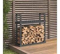 Berkfield Firewood Rack Grey 110X35X108.5 Cm Solid Wood Pine