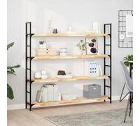 Berkfield Floating Shelf 140X20X4 Cm Untreated Solid Wood Acacia
