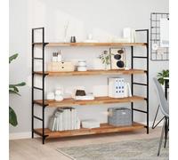 Berkfield Floating Shelves 2 Pcs 160X40X4 Cm Oil Finished Solid Wood Acacia