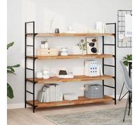 Berkfield Floating Shelves 4 Pcs 140X40X4 Cm Oil Finished Solid Wood Acacia