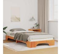 Berkfield Floor Bed Frame With Storage Brown Wood