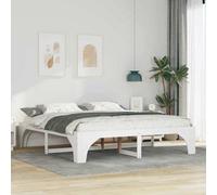 Berkfield Floor Bed Frame With Storage White Solid Pine Wood
