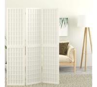 Berkfield Folding 3-Panel Room Divider Japanese Style 120X170 Cm White