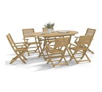 Berkfield Folding Garden Chairs 8 Pcs 54.5X61.5X86.5 Cm Solid Wood Acacia