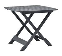 Berkfield Folding Garden Table Anthracite 79X72X70 Cm Plastic