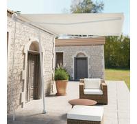 Berkfield Freestanding Manual Retractable Awning 300X250 Cm Cream