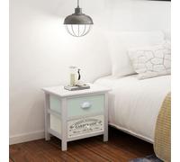 Berkfield French Bedside Cabinets 2 Pcs Wood