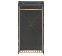 Berkfield Functional Wardrobe Grey 79X40X170 Cm Fabric