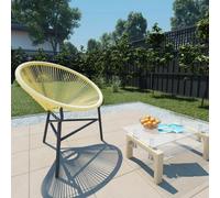 Berkfield Garden Acapulco Chair Poly Rattan Beige