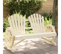 Berkfield Garden Adirondack Chair 2-Seater Solid Wood Fir