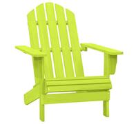 Berkfield Garden Adirondack Chair Solid Fir Wood Green