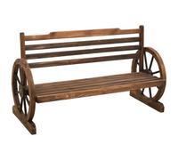 Berkfield Garden Bench 112 Cm Solid Firwood
