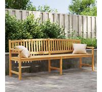 Berkfield Garden Bench 228X59.5X90 Cm Solid Teak Wood