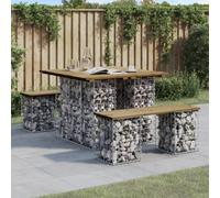 Berkfield Garden Bench Gabion Design 100X102X72 Cm Impregnated Wood Pine