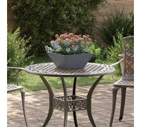 Berkfield Garden Bowl Planter Anthracite 35X35X15 Cm Steel