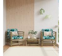 Berkfield Garden Chairs 2 Pcs Impregnated Wood Pine