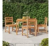 Berkfield Garden Chairs 4 Pcs Solid Wood Teak