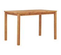 Berkfield Garden Dining Table 120X70X77 Cm Solid Teak Wood