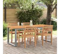 Berkfield Garden Dining Table Grey 160 X 80 X 75 Cm