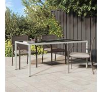 Berkfield Garden Dining Table White 190X90X75 Cm Poly Rattan