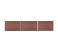 Berkfield Garden Fence Wpc 526X106 Cm Brown