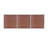 Berkfield Garden Fence Wpc 526X186 Cm Brown
