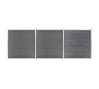 Berkfield Garden Fence Wpc 526X186 Cm Grey