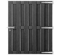 Berkfield Garden Gate Wpc 100X112 Cm Grey