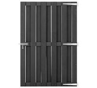 Berkfield Garden Gate Wpc 100X150 Cm Grey