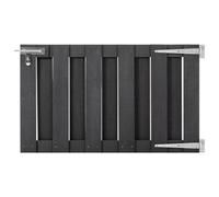 Berkfield Garden Gate Wpc 100X60 Cm Grey