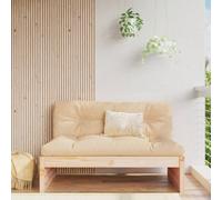 Berkfield Garden Middle Sofa 120X80 Cm Solid Wood Pine