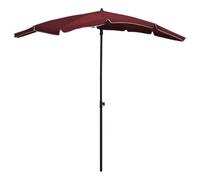Berkfield Garden Parasol With Pole 200X130 Cm Bordeaux Red