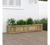 Berkfield Garden Planter 150X31X31 Cm Impregnated Wood Pine