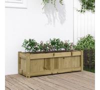 Berkfield Garden Planter 90X31X31 Cm Impregnated Wood Pine
